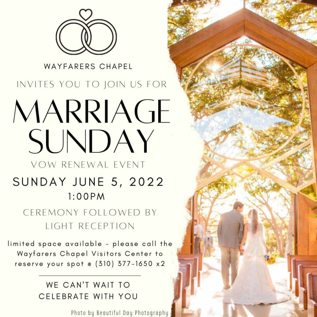 marriage sunday vow renewal service invite